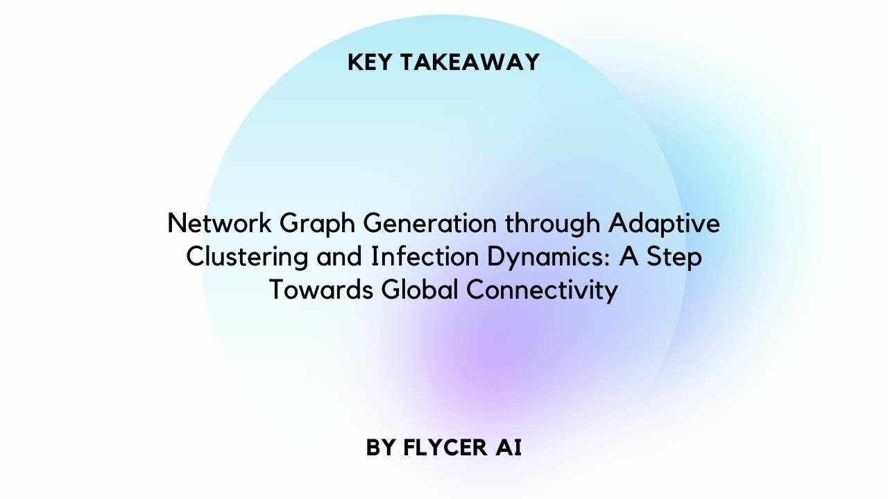 Network Graph Generation through Adaptive Clustering and Infection Dynamics: A Step Towards Global Connectivity